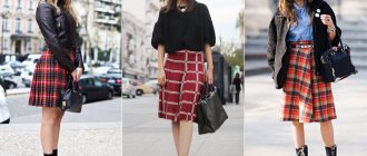 What to wear with a checkered skirt in 2020 photo