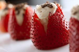 Garden strawberries with filling will not leave indifferent even the most capricious and picky people
