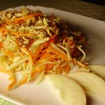 Салат из сельдерея и яблока рецепт с морковкой