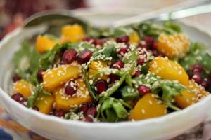 Pumpkin salad with pomegranate - What to cook with pumpkin