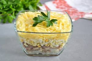 Male whim salad - 6 best recipes