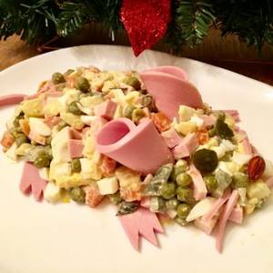 Salad Olivier - “mouse” - recipe with photo