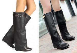What to wear with tube boots without heels. Clothing combinations 17 