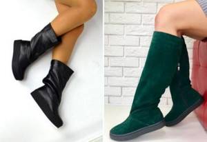 What to wear with tube boots without heels. Clothing combinations 18 