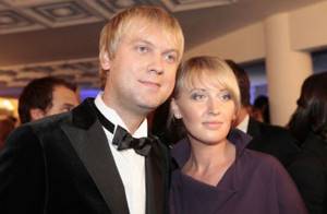 Sergei Svetlakov with his first wife Yulia
