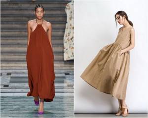 Wide and luxurious: the most fashionable flared dresses of 2020-2021 9