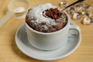 Chocolate cake in the microwave in 5 minutes in a mug - recipe