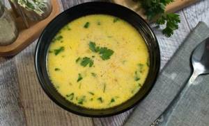 creamy soup with buckwheat