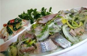 Salted herring in brine - 5 recipes for cooking at home, stage 17