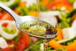 Classic Greek salad dressing with balsamic vinegar