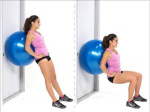 Chair against the wall exercise. How to do the chair exercise 