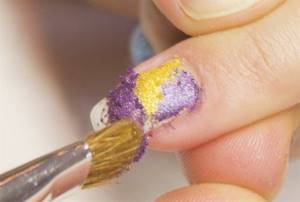 dry pigments on nails