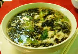 Canned seaweed soup