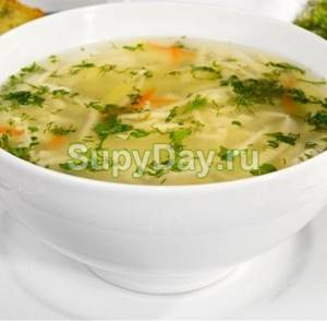 Vermicelli soup with chicken