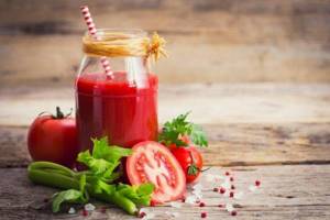 Tomato smoothie for weight loss and cleansing the body - recipes