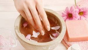 Nail care with baths