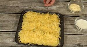 garnish with grated cheese