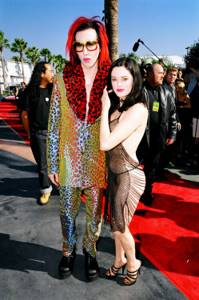 In 1998, Rose McGowan arrived at the VMAs in a barely beaded sheer black dress.
