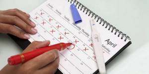 Maintaining a menstruation calendar