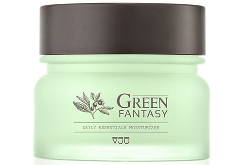 VJU Green Fantasy moisturizing face cream day and night cream - Korean skin care products