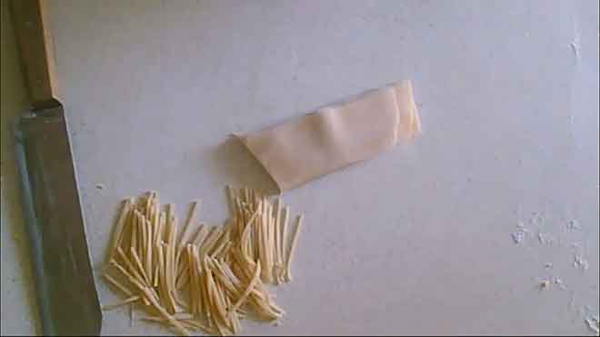 Delicious homemade noodles. Recipes 