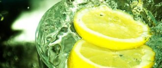 Вода с лимонным соком