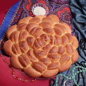 Oriental bread with sesame seeds