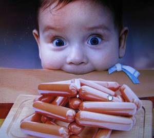 harm from sausages for children