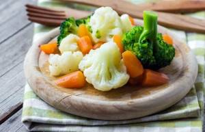 Getting out of the soup diet with boiled vegetables
