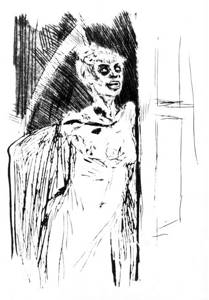 &quot;Sexually transmitted diseases.&quot; Drawing by Felicien Rops 