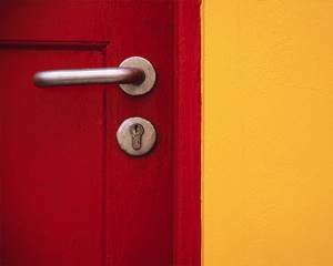 A closed door is a great way to demonstrate your reluctance to see your ex-spouse.