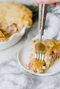 jellied pie with ham and cheese