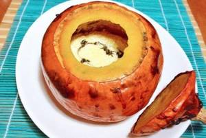 Baked pumpkin with cheese - What to cook with pumpkin