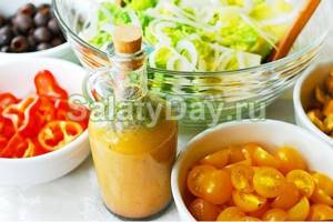 Greek salad dressing with soy sauce