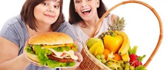 Healthy eating without harm to health and excess weight