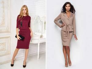 women&#39;s knitted suits with skirt